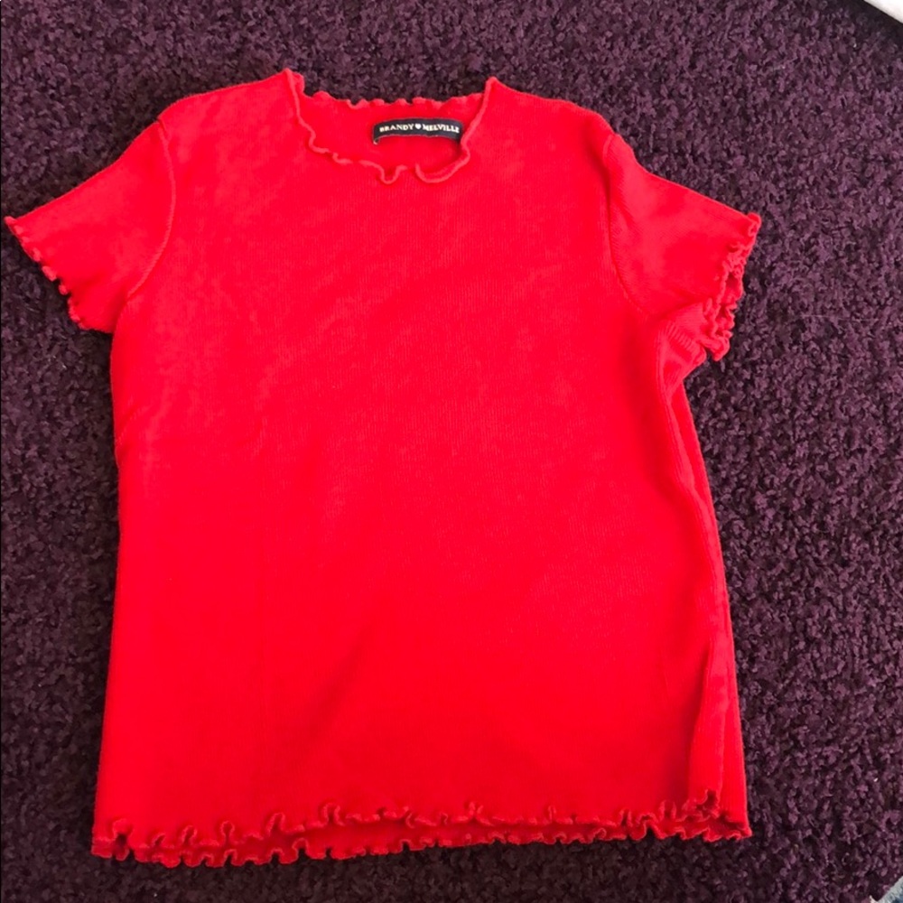 Brandy Melville Red Shirt